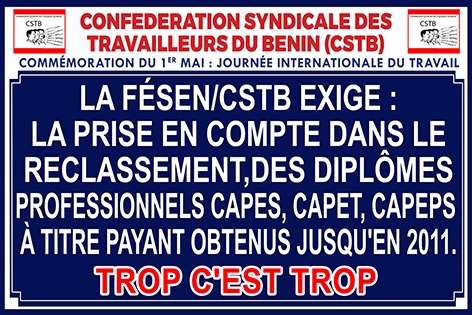 Bénin : deux marches de syndicats en projet