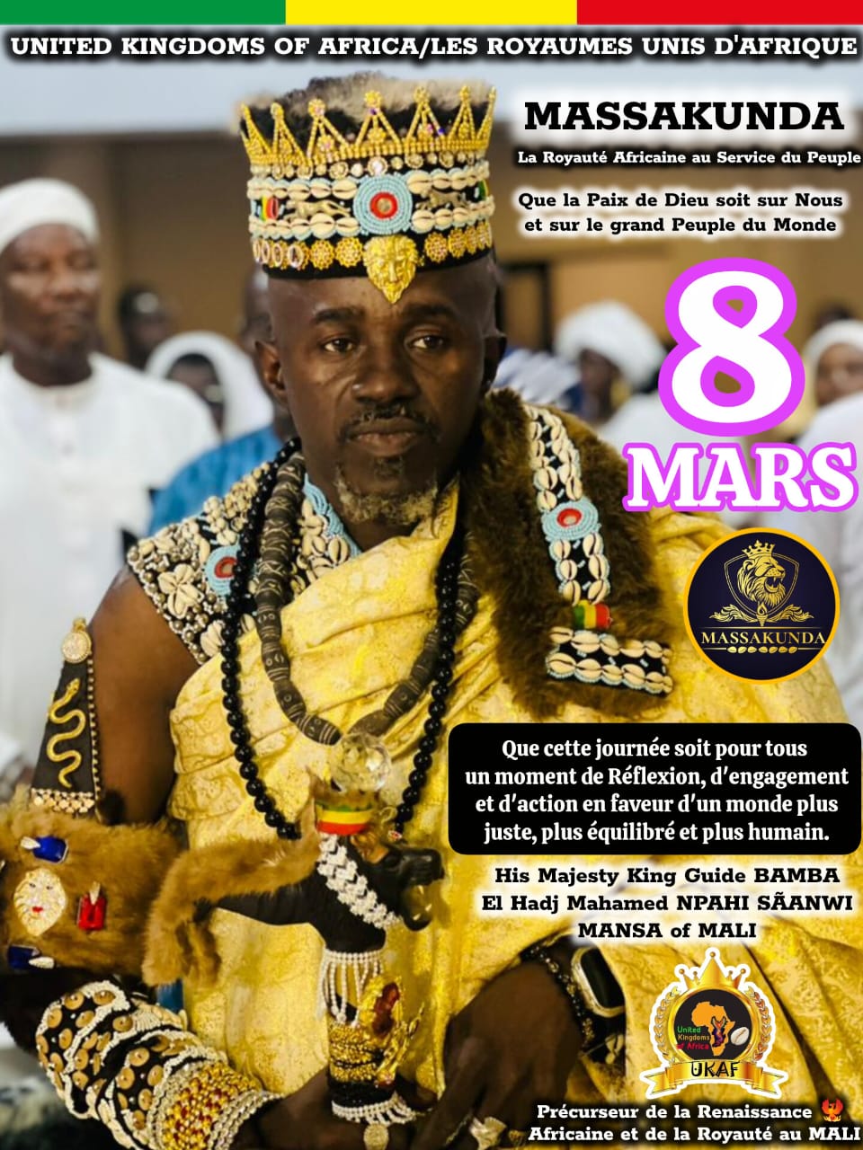 March 8: Message from Guide Bamba from Europe to the Women of Africa and the World